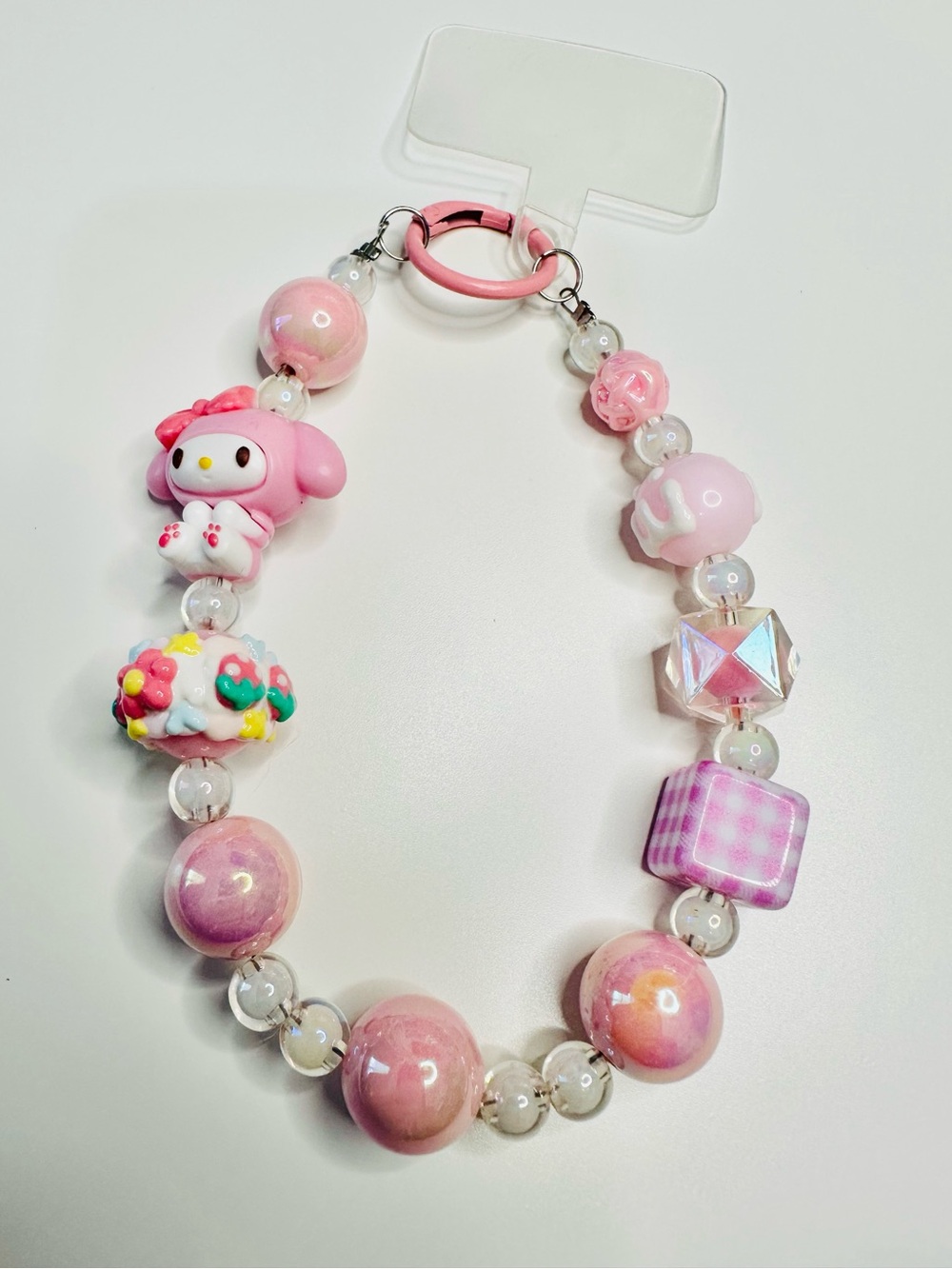 Pink Cute My Melody Character phone or bag charm